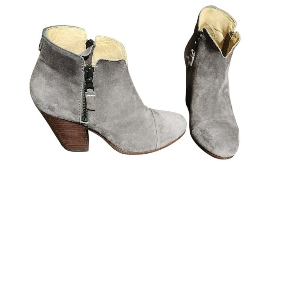 Women's Rag & Bone Suede Boots Size 37.5 Made in Italy - Picture 4 of 12